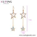 97414 xuping 18K Goldfarbene Schmuckkristalle von swarovski elegant Damenstern Drop Earrings